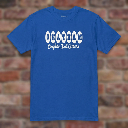 Chatham Royal T-shirt flat lay on brick background